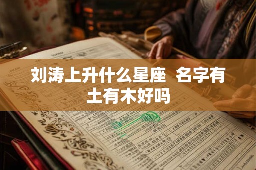 刘涛上升什么星座  名字有土有木好吗