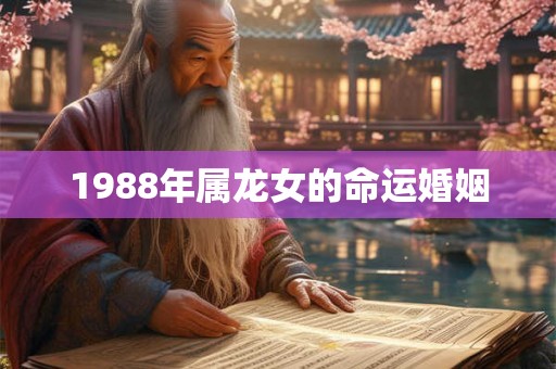 1988年属龙女的命运婚姻 1988年属龙女的命运婚姻