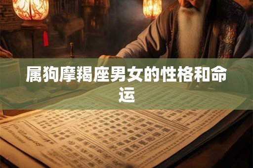 属狗摩羯座男女的性格和命运