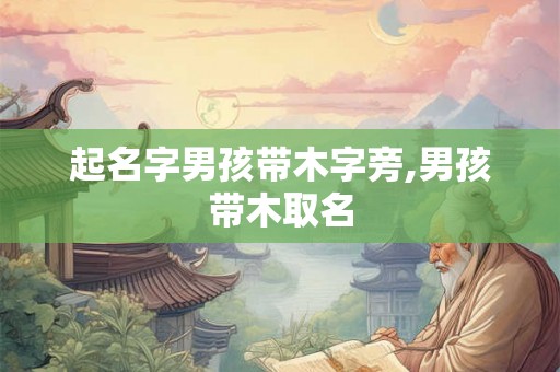 起名字男孩带木字旁,男孩带木取名