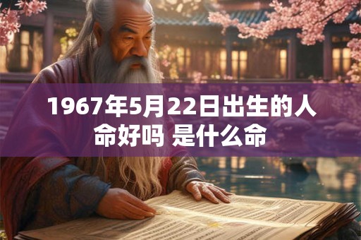 1967年5月22日出生的人命好吗 是什么命