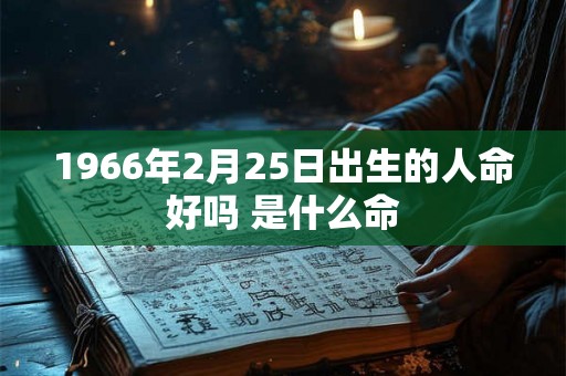 1966年2月25日出生的人命好吗 是什么命