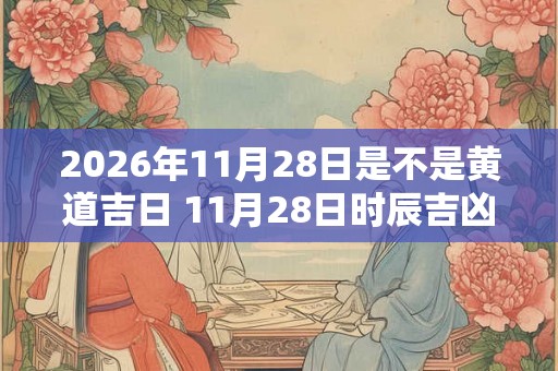 2026年11月28日是不是黄道吉日 11月28日时辰吉凶