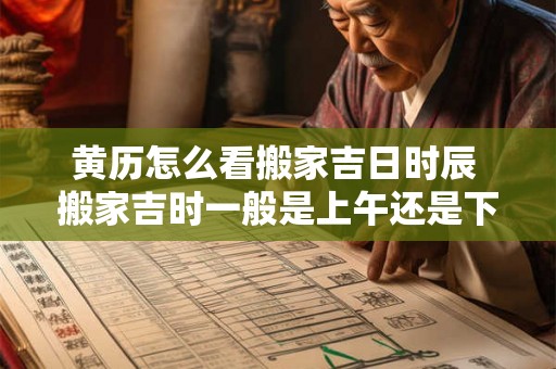 黄历怎么看搬家吉日时辰 搬家吉时一般是上午还是下午 黄历怎么看搬家吉日时辰 搬家吉时一般是上午还是下午