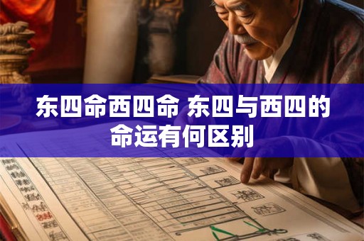 东四命西四命 东四与西四的命运有何区别