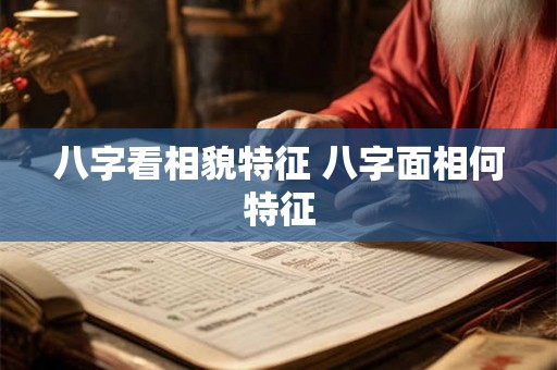 八字看相貌特征 八字面相何特征