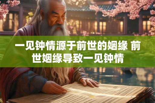 一见钟情源于前世的姻缘 前世姻缘导致一见钟情