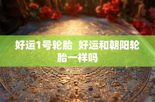 好运1号轮胎  好运和朝阳轮胎一样吗