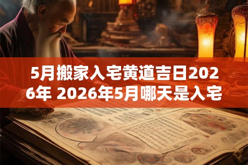 5月搬家入宅黄道吉日2026年 2026年5月哪天是入宅黄道吉日