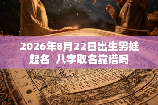 2026年8月22日出生男娃起名  八字取名靠谱吗
