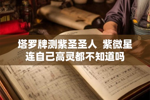 塔罗牌测紫圣圣人  紫微星连自己高灵都不知道吗