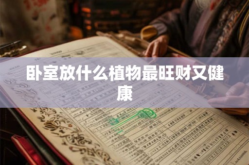 卧室放什么植物最旺财又健康
