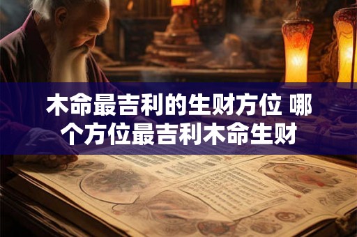 木命最吉利的生财方位 哪个方位最吉利木命生财