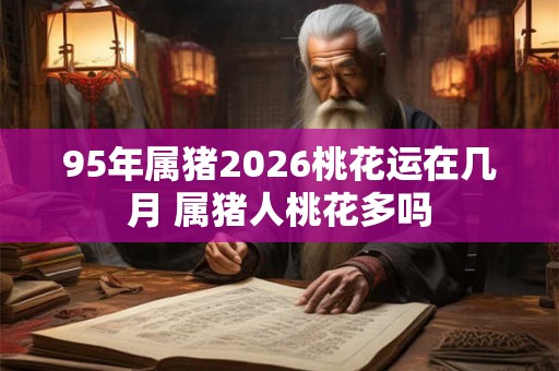 95年属猪2026桃花运在几月 属猪人桃花多吗