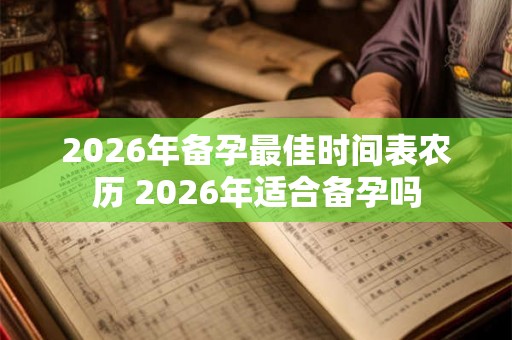 2026年备孕最佳时间表农历 2026年适合备孕吗 2026年备孕最佳时间表农历 2026年适合备孕吗