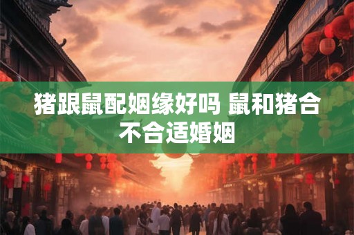 猪跟鼠配姻缘好吗 鼠和猪合不合适婚姻