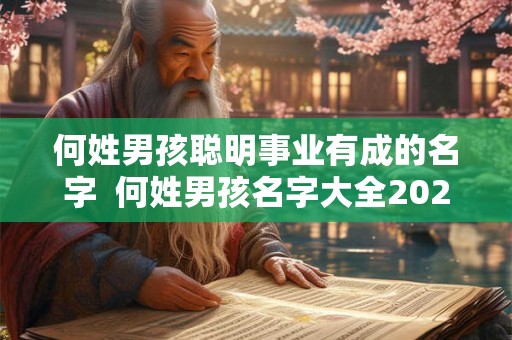 何姓男孩聪明事业有成的名字  何姓男孩名字大全2026