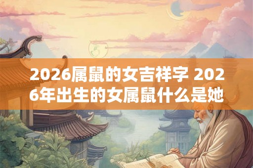 2026属鼠的女吉祥字 2026年出生的女属鼠什么是她们的吉祥字 2026属鼠的女吉祥字 2026年出生的女属鼠什么是她们的吉祥字
