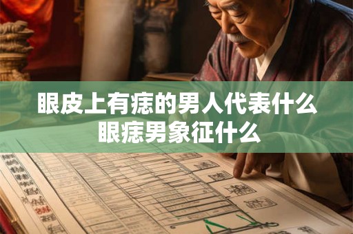 眼皮上有痣的男人代表什么 眼痣男象征什么