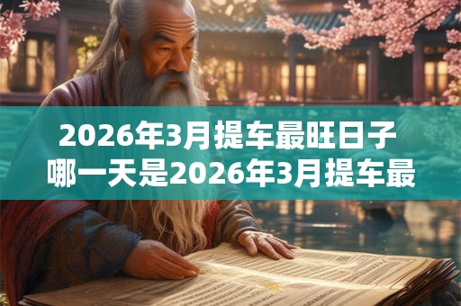 2026年3月提车最旺日子 哪一天是2026年3月提车最旺的日子