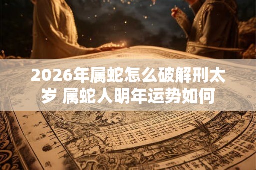 2026年属蛇怎么破解刑太岁 属蛇人明年运势如何