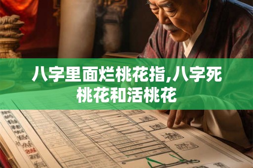 八字里面烂桃花指,八字死桃花和活桃花