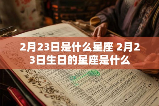 2月23日是什么星座 2月23日生日的星座是什么