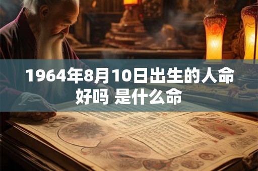 1964年8月10日出生的人命好吗 是什么命