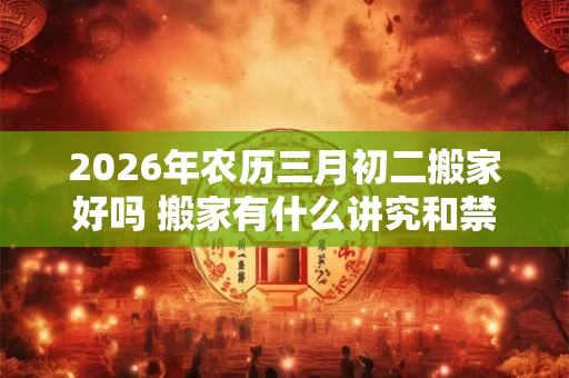 2026年农历三月初二搬家好吗 搬家有什么讲究和禁忌