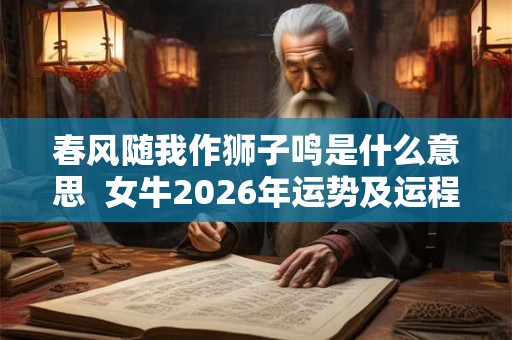 春风随我作狮子鸣是什么意思  女牛2026年运势及运程