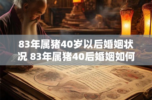 83年属猪40岁以后婚姻状况 83年属猪40后婚姻如何