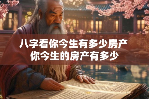 八字看你今生有多少房产 你今生的房产有多少