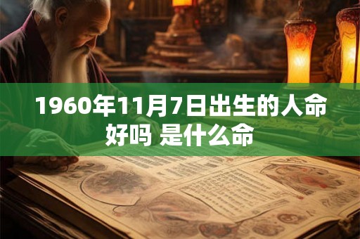 1960年11月7日出生的人命好吗 是什么命