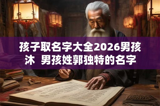 孩子取名字大全2026男孩沐  男孩姓郭独特的名字