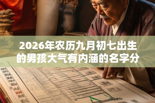 2026年农历九月初七出生的男孩大气有内涵的名字分享 2026年农历九月初七出生的男孩大气有内涵的名字分享