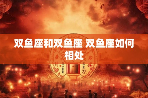 双鱼座和双鱼座 双鱼座如何相处