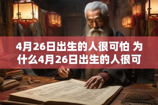 4月26日出生的人很可怕 为什么4月26日出生的人很可怕 4月26日出生的人很可怕 为什么4月26日出生的人很可怕