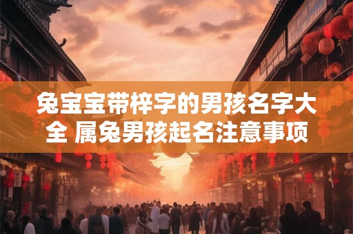 兔宝宝带梓字的男孩名字大全 属兔男孩起名注意事项 兔宝宝带梓字的男孩名字大全 属兔男孩起名注意事项