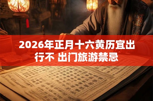 2026年正月十六黄历宜出行不 出门旅游禁忌