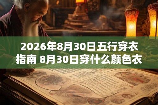 2026年8月30日五行穿衣指南 8月30日穿什么颜色衣服