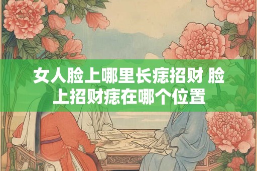 女人脸上哪里长痣招财 脸上招财痣在哪个位置