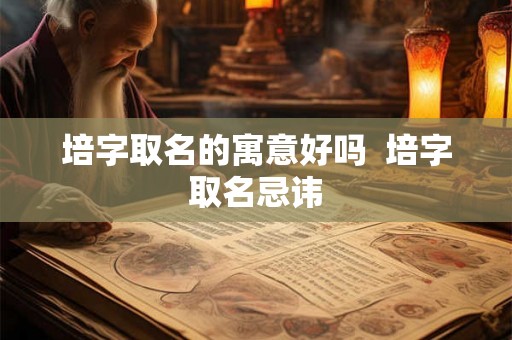 培字取名的寓意好吗 培字取名忌讳 培字取名的寓意好吗 培字取名忌讳
