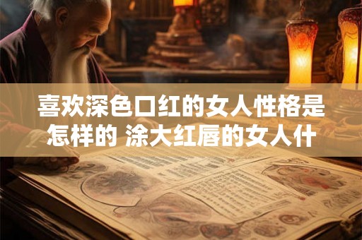 喜欢深色口红的女人性格是怎样的 涂大红唇的女人什么心理