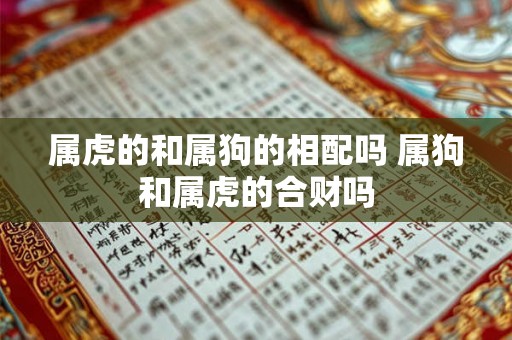 属虎的和属狗的相配吗 属狗和属虎的合财吗 属虎的和属狗的相配吗 属狗和属虎的合财吗