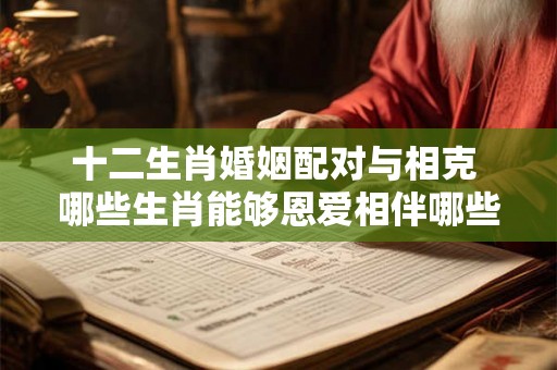 十二生肖婚姻配对与相克 哪些生肖能够恩爱相伴哪些生肖存在婚姻相克看十二生肖婚姻配对与相克