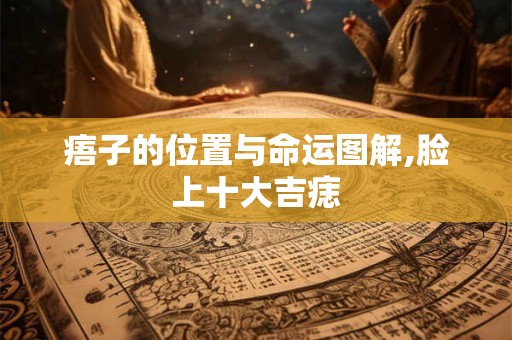 痦子的位置与命运图解,脸上十大吉痣