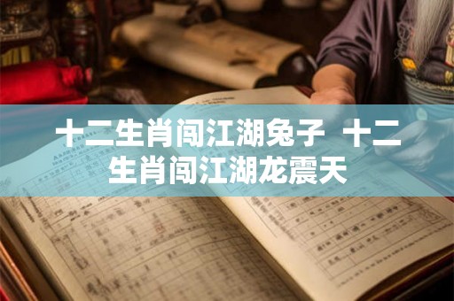 十二生肖闯江湖兔子  十二生肖闯江湖龙震天