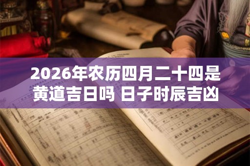 2026年农历四月二十四是黄道吉日吗 日子时辰吉凶