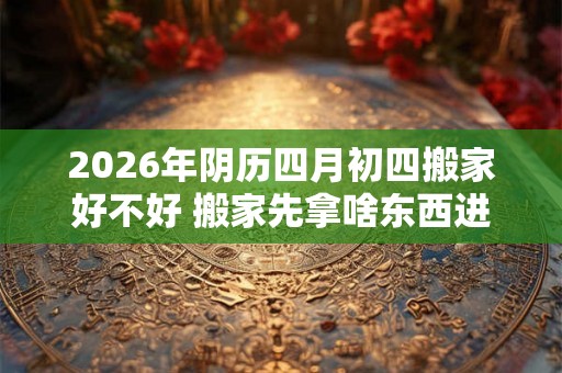 2026年阴历四月初四搬家好不好 搬家先拿啥东西进屋