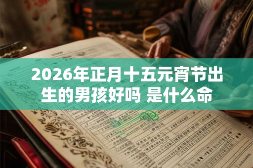 2026年正月十五元宵节出生的男孩好吗 是什么命